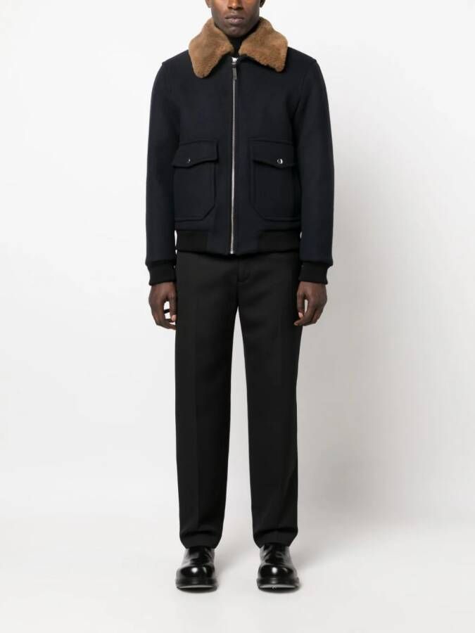 Mackage Theo jack met lammy kraag Blauw