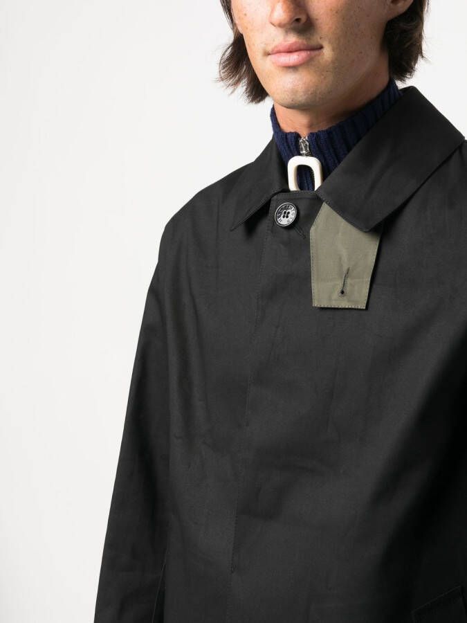 Mackintosh Button-up trenchcoat Zwart