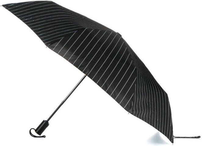 Mackintosh Gestreepte paraplu Zwart