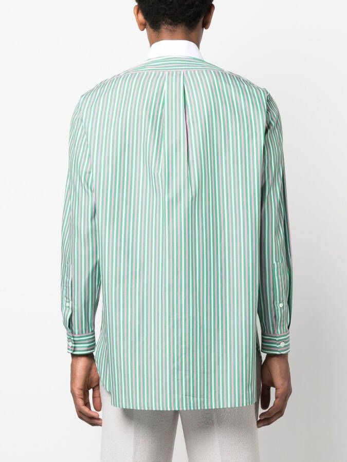 Mackintosh Kraagloos overhemd Groen