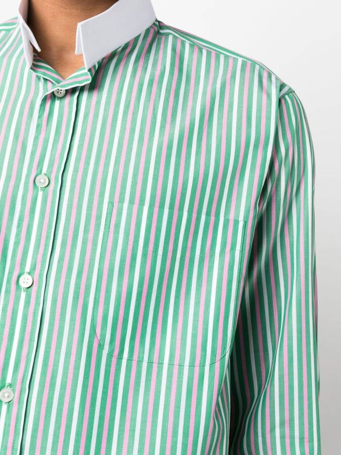 Mackintosh Kraagloos overhemd Groen