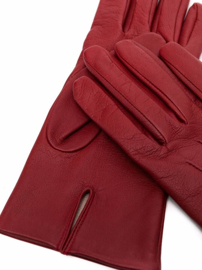 Mackintosh Leren handschoenen Rood