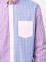 Mackintosh Overhemd met colourblocking Blauw - Thumbnail 5
