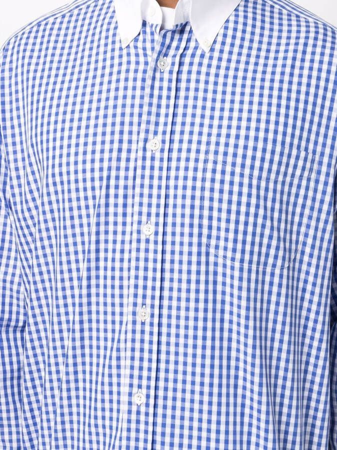 Mackintosh Overhemd met gingham ruit Blauw