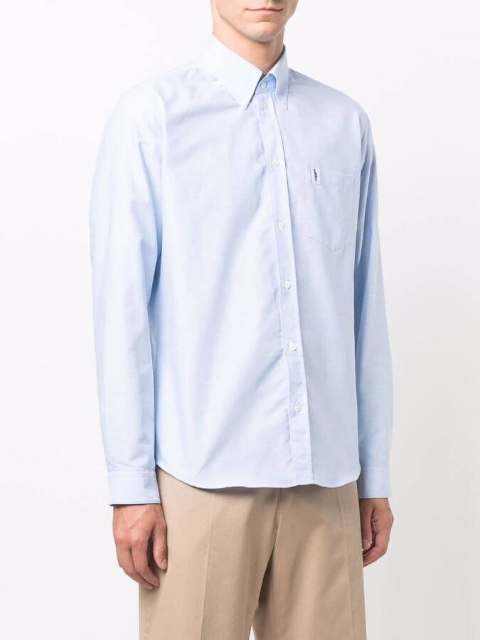 Mackintosh Overhemd met knopen Blauw