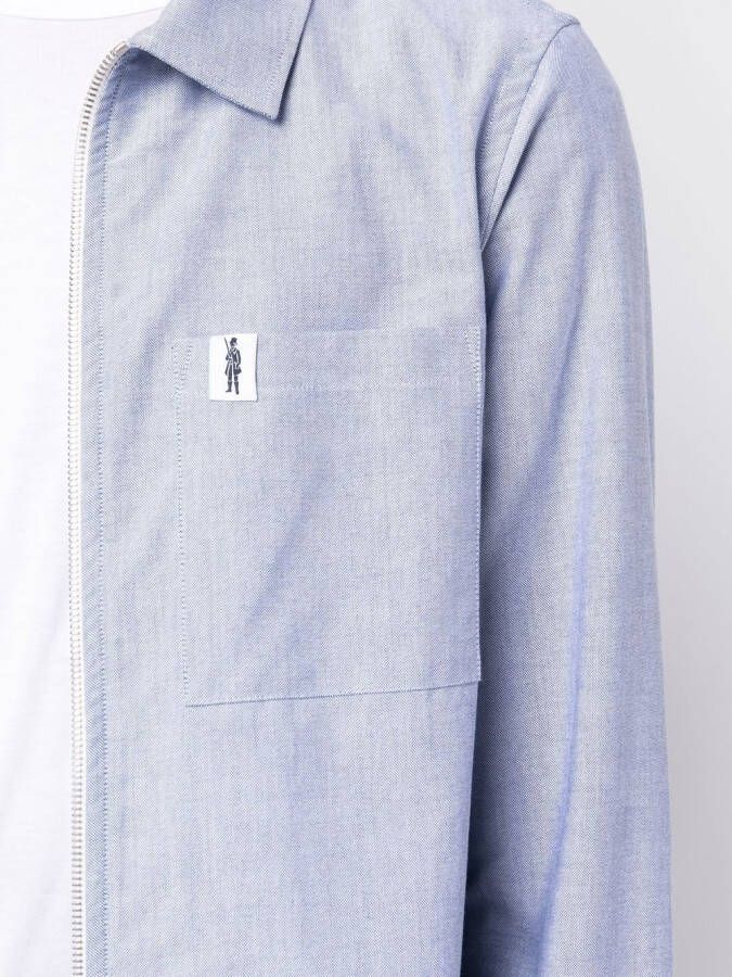 Mackintosh Overhemd met rits Blauw