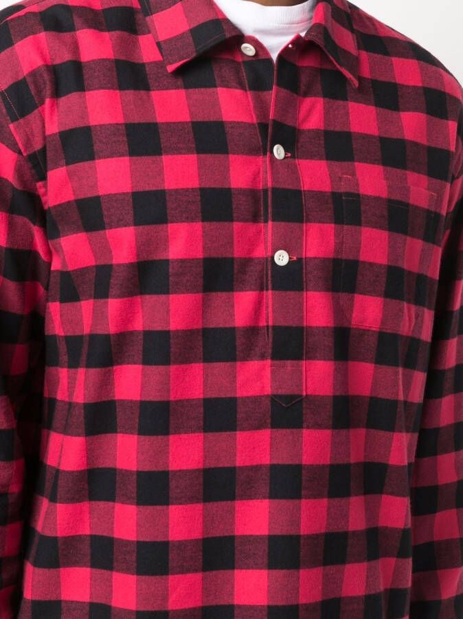Mackintosh Overhemd met tartan ruit Rood