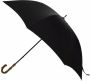 Mackintosh Paraplu met bamboe handgreep Zwart - Thumbnail 2