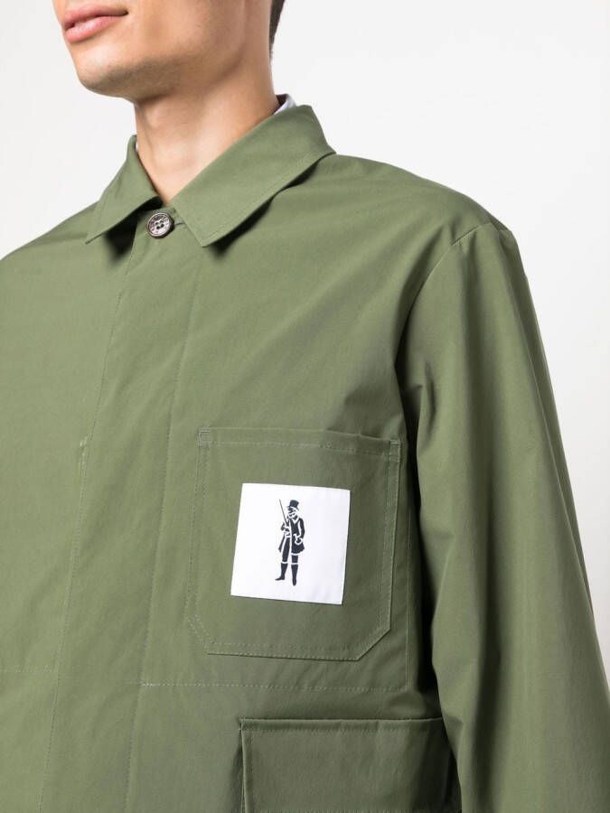 Mackintosh Shirtjack met logopatch Groen