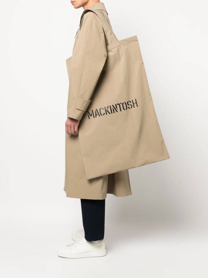 Mackintosh Shopper met logoprint Beige
