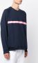 Mackintosh Sweater met horizontale streep Blauw - Thumbnail 3
