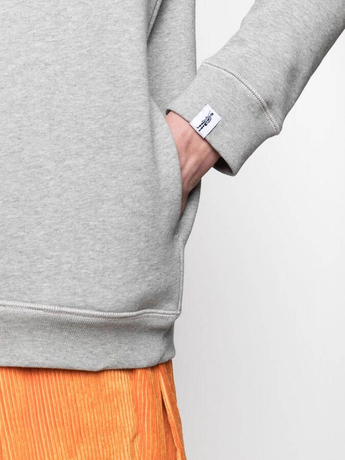 Mackintosh Sweater met horizontale streep Grijs