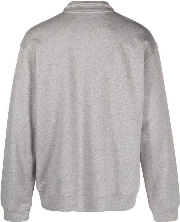 Mackintosh Sweater met logoprint Grijs