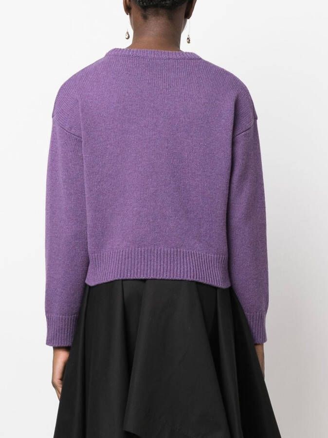 Mackintosh Sweater met ronde hals Paars