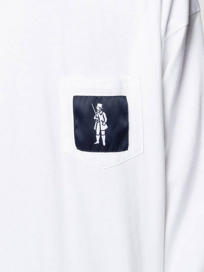Mackintosh T-shirt met logopatch Wit