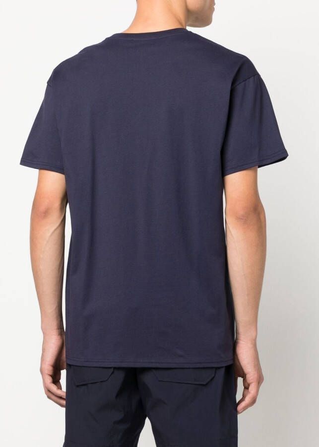 Mackintosh T-shirt met print Blauw
