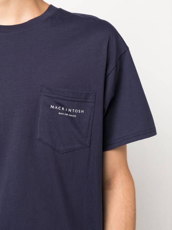 Mackintosh T-shirt met print Blauw