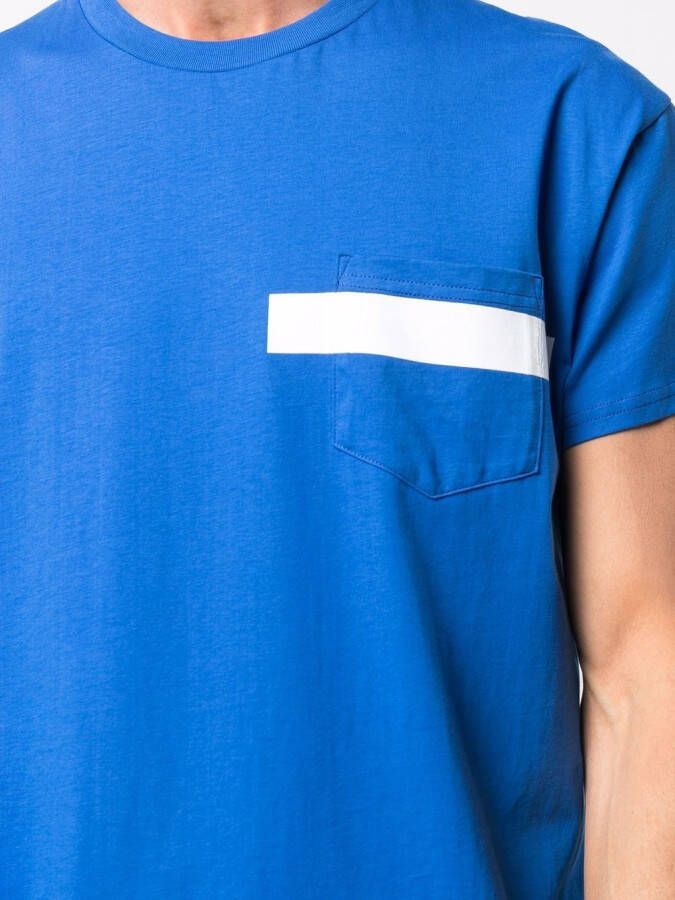 Mackintosh T-shirt met streepdetail Blauw