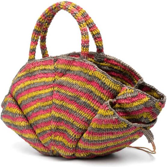 MADE FOR A WOMAN Coquillage shopper met schelpen Rood