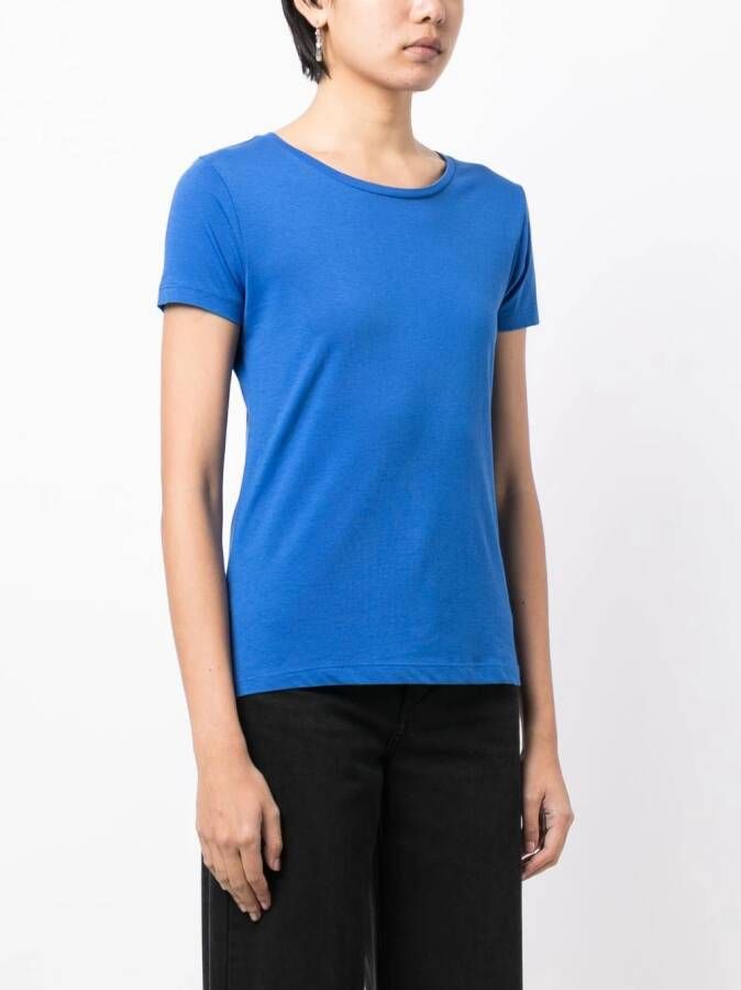 Madison.Maison T-shirt met kapmouwen Blauw