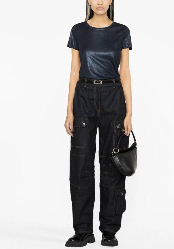 Madison.Maison T-shirt met korte mouwen Blauw