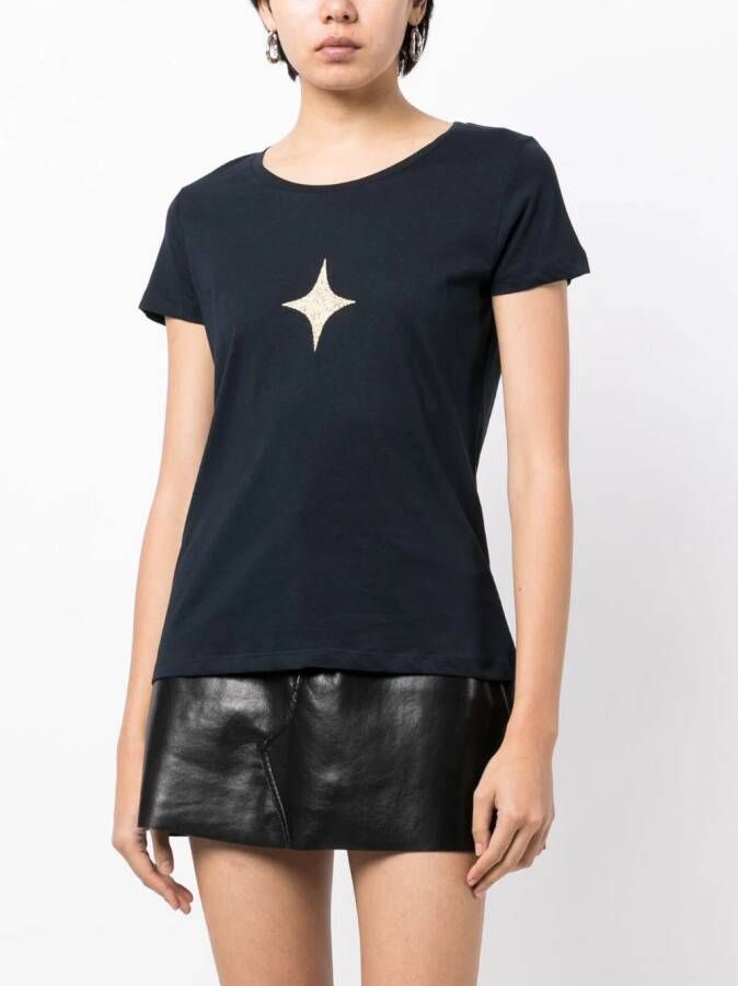 Madison.Maison T-shirt met logoprint Blauw
