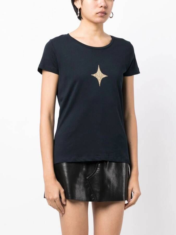 Madison.Maison T-shirt met logoprint Blauw