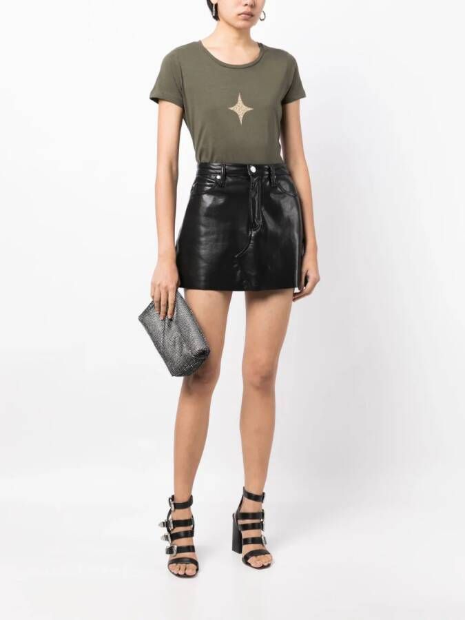 Madison.Maison T-shirt met logoprint Groen
