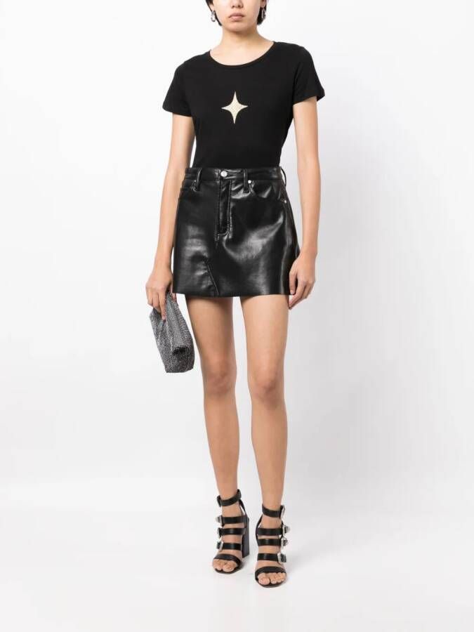 Madison.Maison T-shirt met sterrenprint Zwart