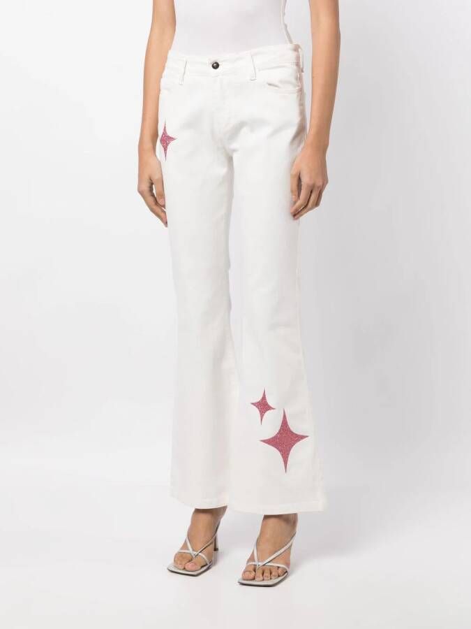 Madison.Maison Flared jeans Wit