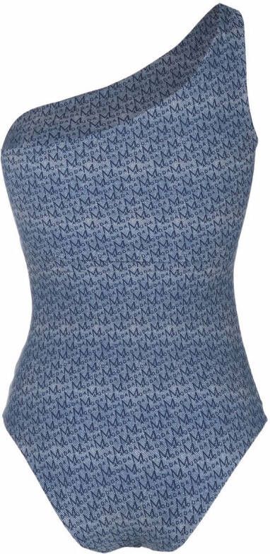 Magda Butrym Badpak met print Blauw