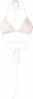 Magda Butrym Bikinitop met bloemenpatch Beige - Thumbnail 1