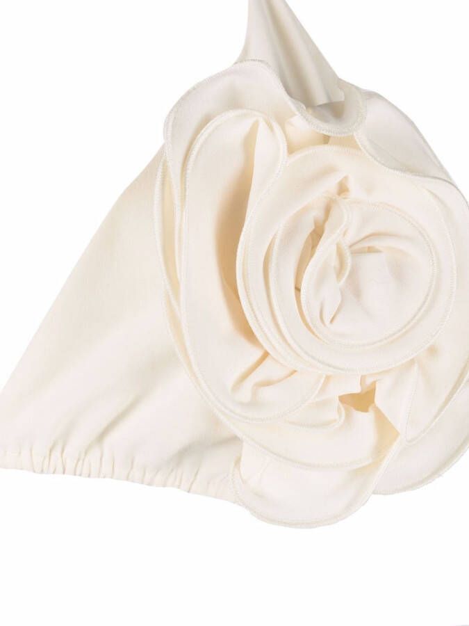 Magda Butrym Bikinitop met bloemenpatch Beige