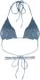 Magda Butrym Bikinitop met bloemenpatch Blauw - Thumbnail 2