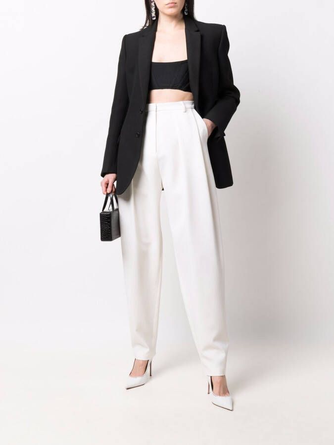 Magda Butrym Broek met toelopende pijpen Beige
