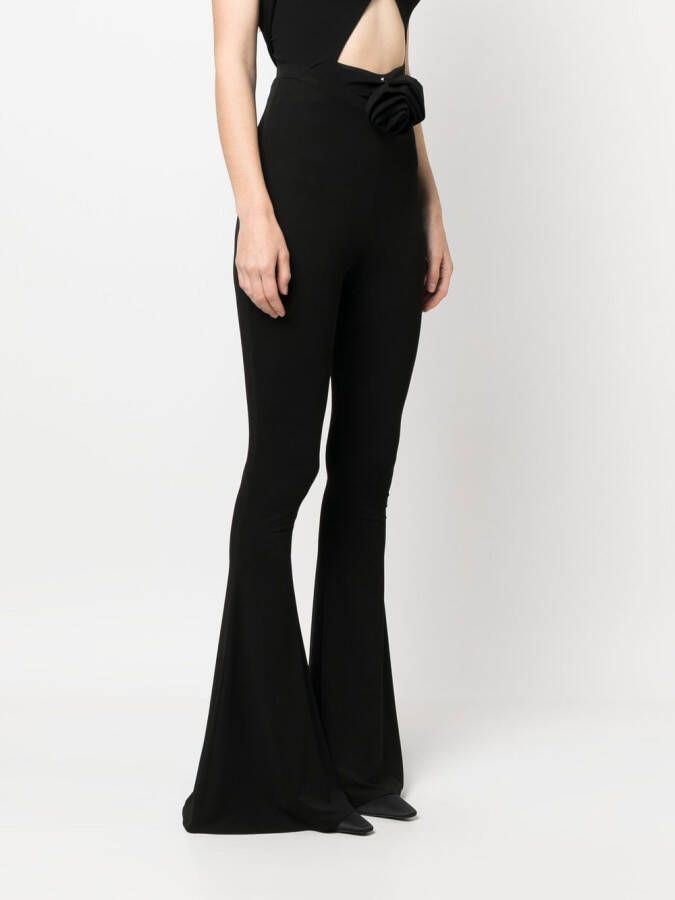 Magda Butrym Flared broek Zwart