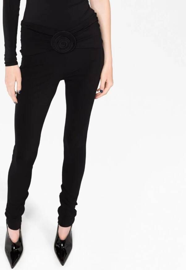 Magda Butrym Legging met bloemdetail Zwart