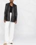 Magda Butrym Leren blazer Zwart - Thumbnail 2