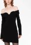 Magda Butrym Off-shoulder jurk Zwart - Thumbnail 3