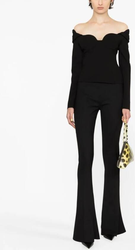 Magda Butrym Off-shoulder top Zwart