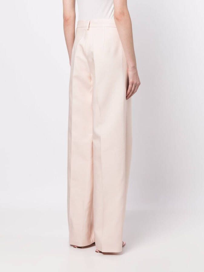 Magda Butrym Pantalon met wijde pijpen Roze
