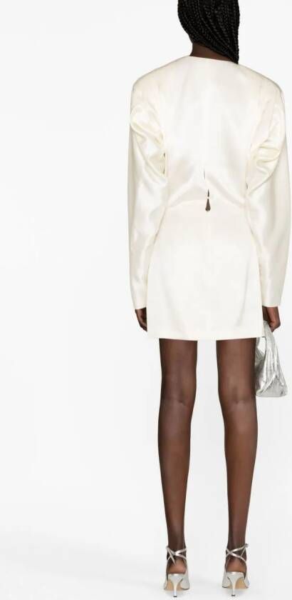 Magda Butrym Mini-jurk met V-hals Beige
