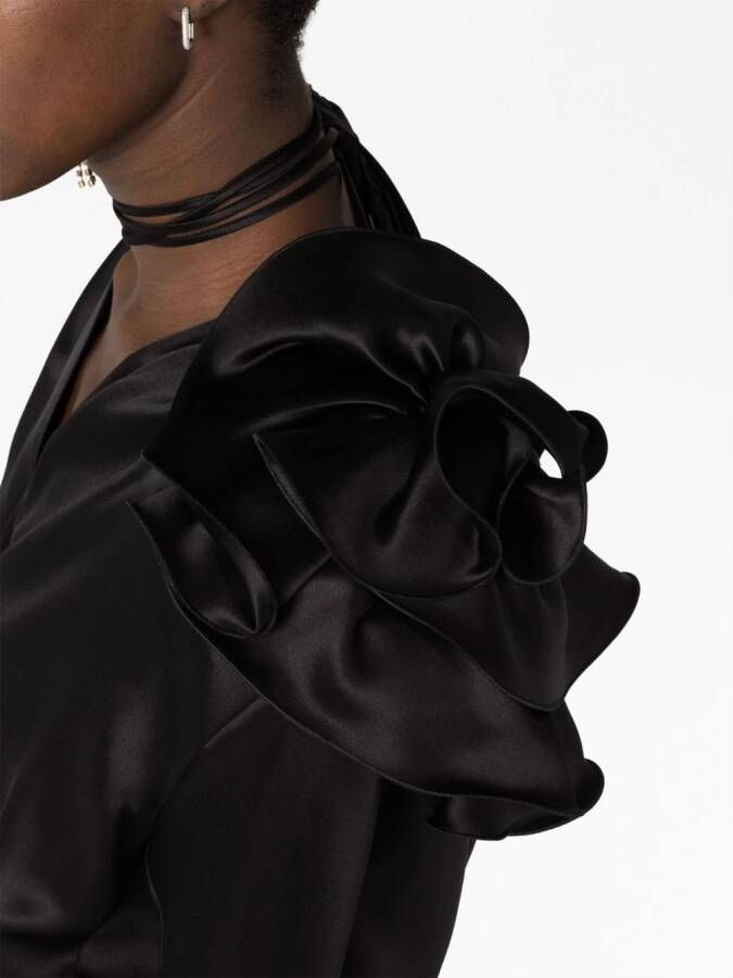 Magda Butrym Zijden blouse Zwart