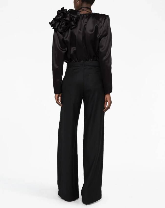 Magda Butrym Zijden blouse Zwart