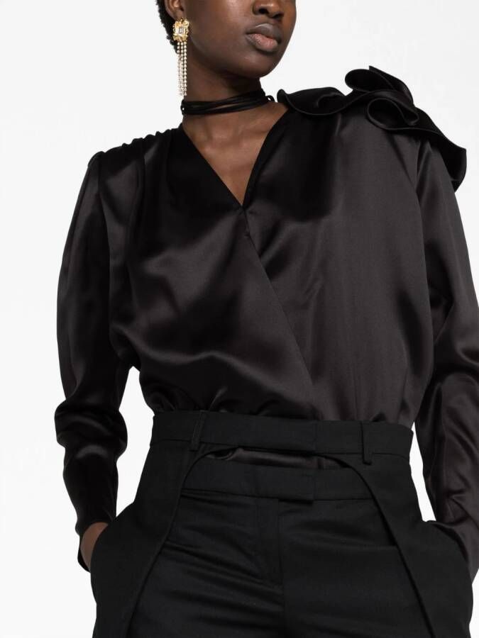Magda Butrym Zijden blouse Zwart