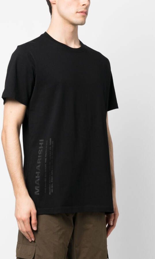 Maharishi T-shirt met logoprint Zwart