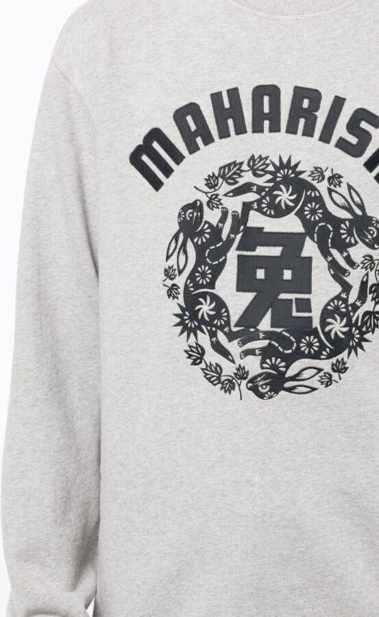 Maharishi Sweater met logoprint Grijs