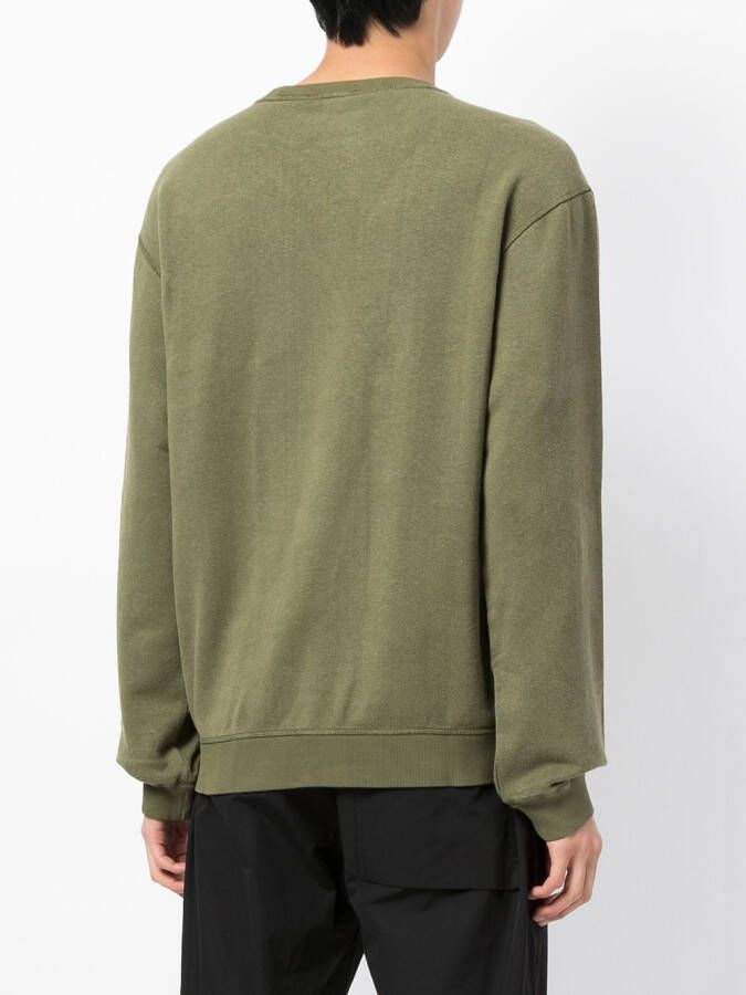 Maharishi Sweater met ronde hals Groen
