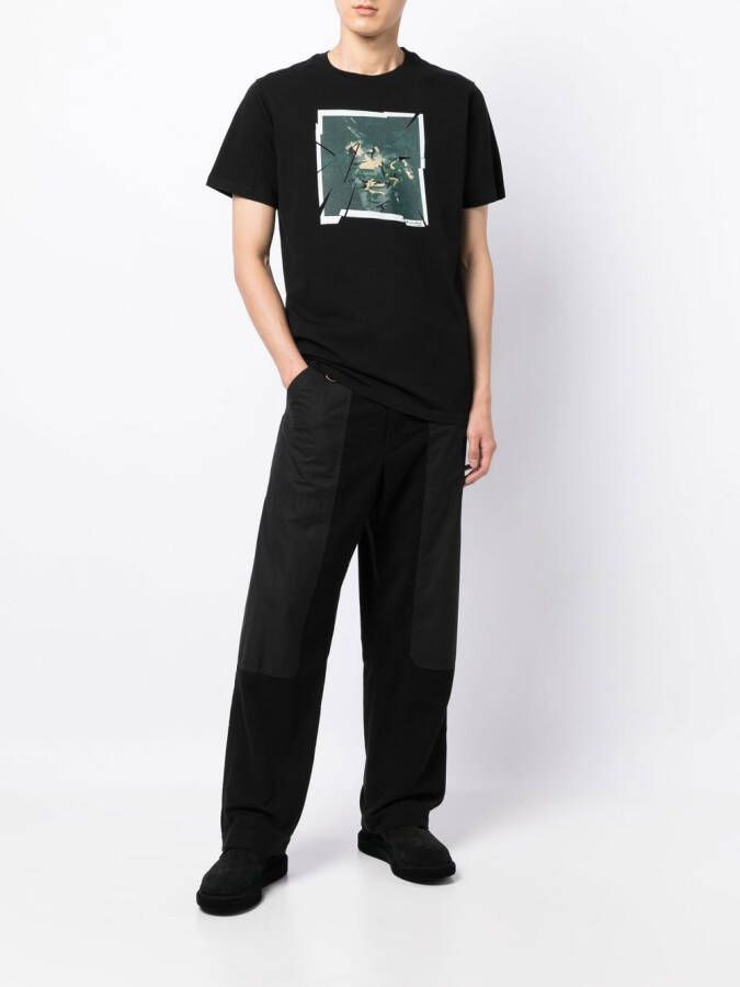 Maharishi T-shirt met grafische print Zwart