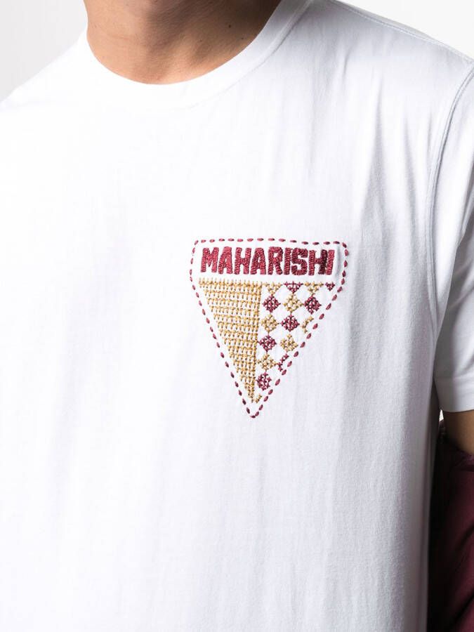 Maharishi T-shirt met logo Wit